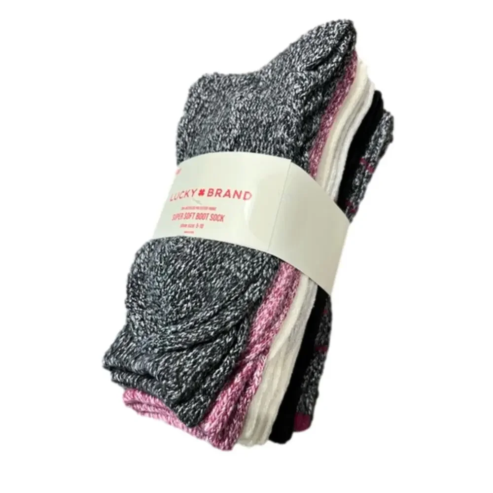 Lucky Brand Women's Boot Socks 6 pair NEW